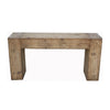 Mao Sofa Console Table | 60’’ Narrow Top and Panel Legs | Rustic Brown BM338192
