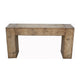 Mao Sofa Console Table | 60’’ Narrow Top and Panel Legs | Rustic Brown BM338192
