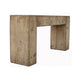 Mao Sofa Console Table | 60’’ Narrow Top and Panel Legs | Rustic Brown BM338192