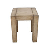 Mao Side End Table | 22’’ Square Top with Chunky Legs | Rustic Brown BM338193