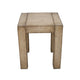 Mao Side End Table | 22’’ Square Top with Chunky Legs | Rustic Brown BM338193