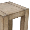 Mao Side End Table | 22’’ Square Top with Chunky Legs | Rustic Brown BM338193