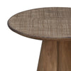 Rela Side End Table | 22’’ Round Top w Tapered Base | Antique Brown BM338198