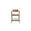Zsy Counter Stool Chair | Open Back Natural Brown Birch Wood | Anew Gray BM338206