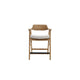 Zsy Counter Stool Chair | Open Back Natural Brown Birch Wood | Anew Gray BM338206