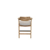 Zsy Counter Stool Chair | Open Back Natural Brown Birch Wood | Anew Gray BM338206