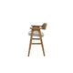 Zsy Counter Stool Chair | Open Back Natural Brown Birch Wood | Anew Gray BM338206