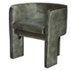 Gela Dining Chair | Three Legged Barrel Accent Sides | Rainforest Green