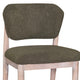 Fela Counter Stool Chair | Moss Green Seat and Back | Natural Brown Wood BM338215
