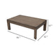 Moa Coffee Table | 54’’ Rectangular Top | Antique Natural Brown BM338218