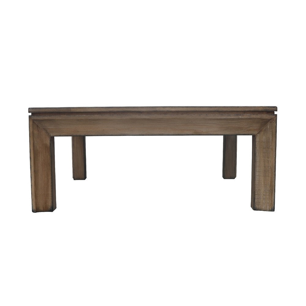 Moa Coffee Table | 42’’ Square Top | Antique Natural Brown BM338219