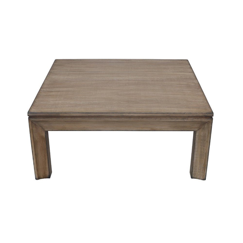Moa Coffee Table | 42’’ Square Top | Antique Natural Brown BM338219