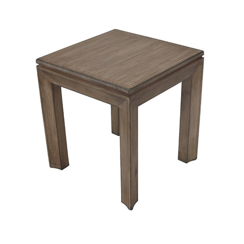 Moa Side End Table | 22" Square Top | Antique Natural Brown