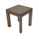 Moa Side End Table | 22" Square Top | Antique Natural Brown