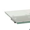 Cid Mobu Dining Table | 71-106’’ Extendable Clear Glass Top | Black Base BM338221