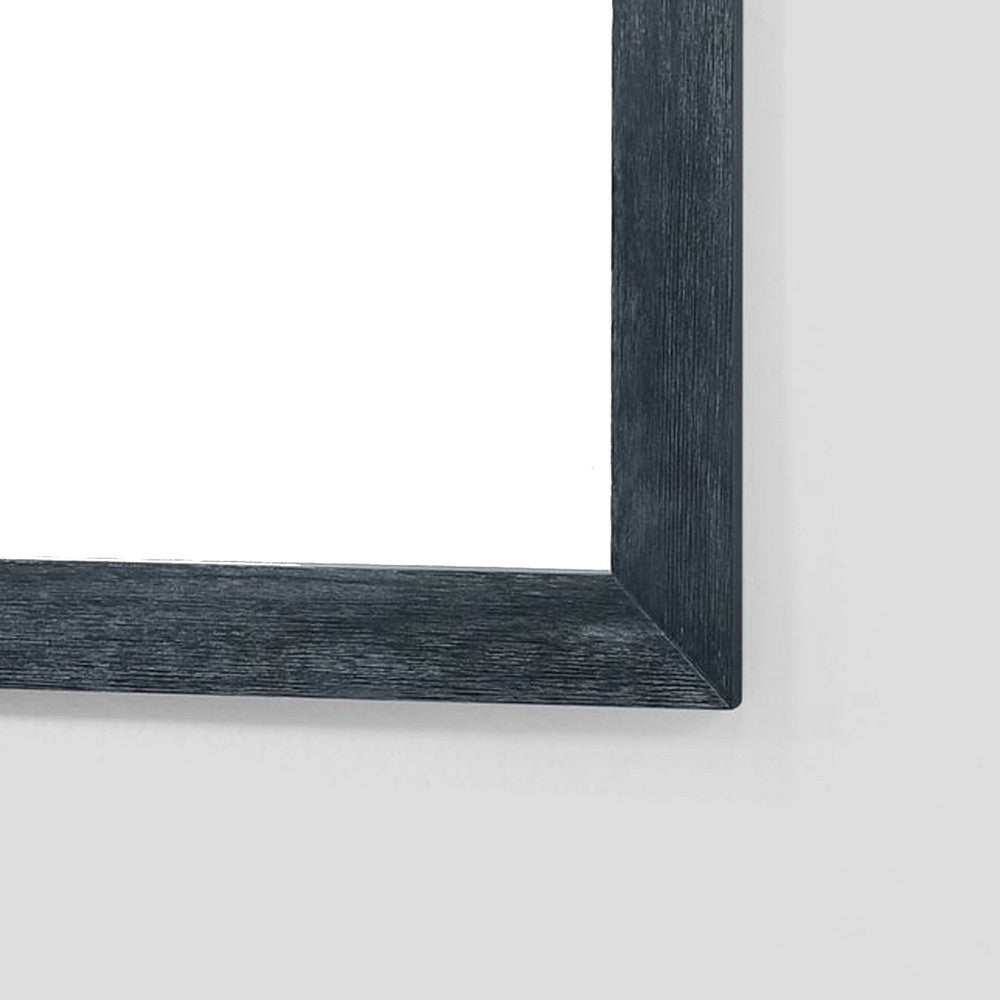 Cid Coy Mirror | 47’’ Gray Ash Veneer Frame | Crown Cut Pattern BM338223