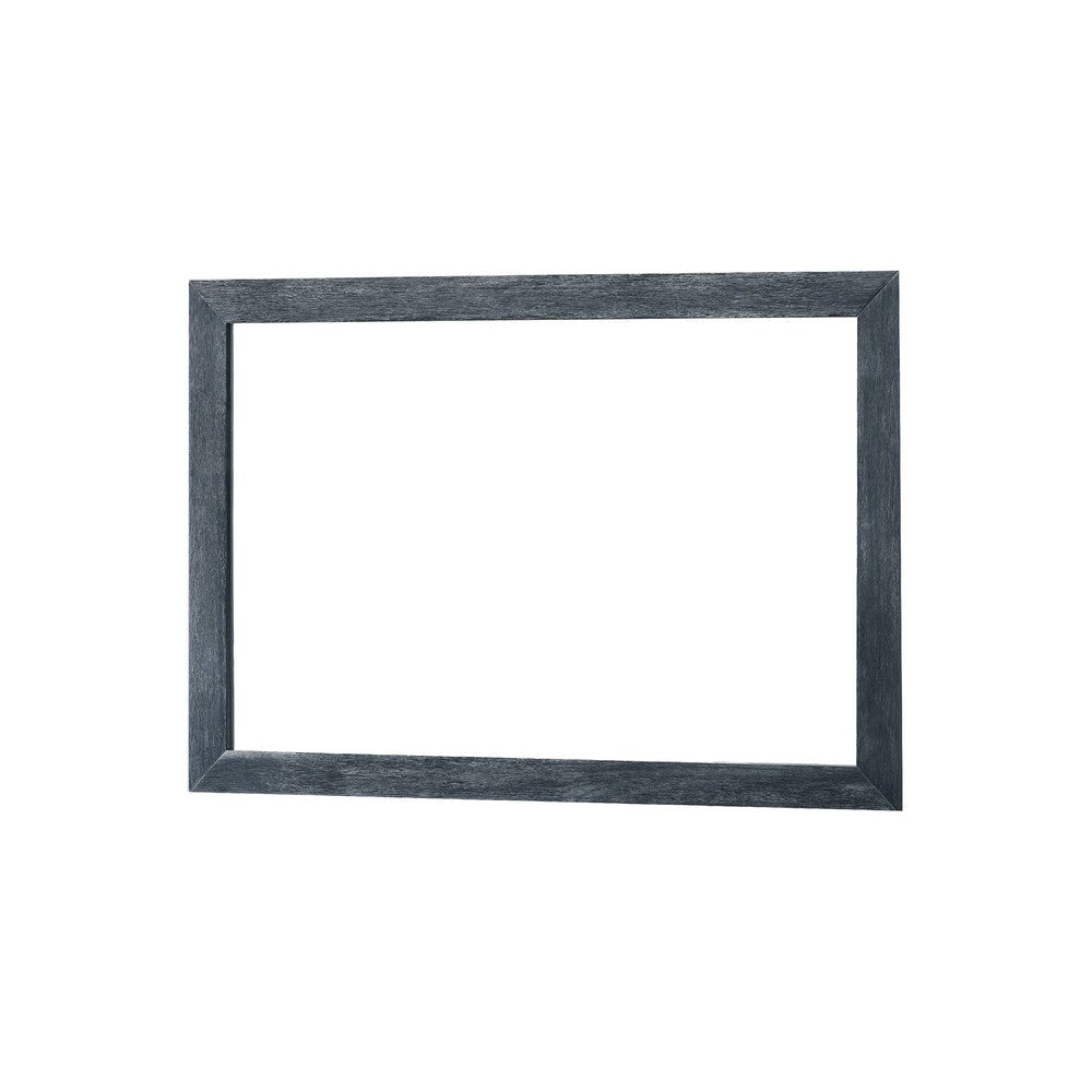 Cid Coy Mirror | 47" Gray Ash Veneer Frame | Crown Cut Pattern