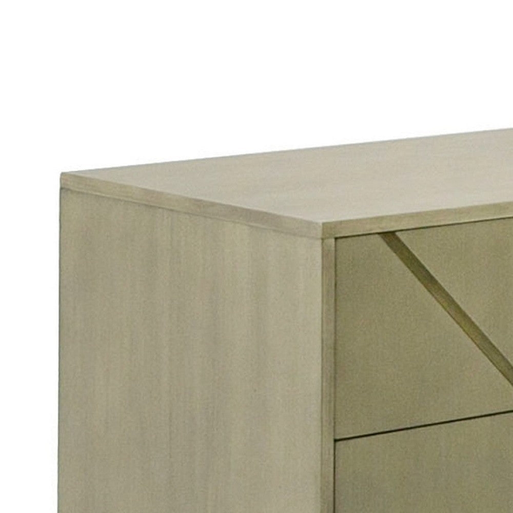 Cid Ren Dresser | 6 Drawers w Double X Detail | 66’’ | Brown Birch Veneer BM338230