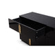 Cid Inji Dresser | 6 Drawers w Vertical Handles | 66’’ | Glossy Black Wood BM338231