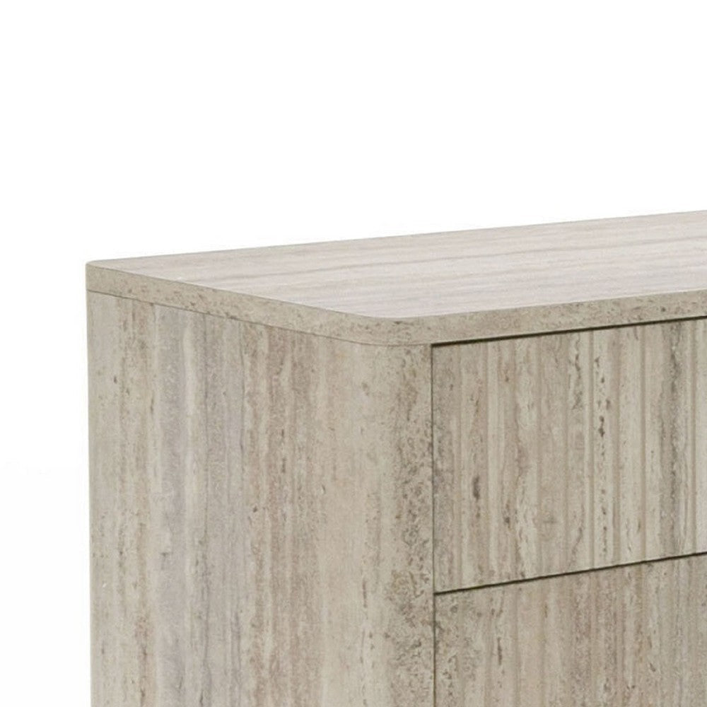 Noe Mali Dresser | 6 Drawers w Metal Handles | 68’’ | Gray Laminate BM338232