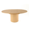 Cid Kimi Dining Table | Round 51-71’’ Extendable Top | Brown Plywood Base BM338237