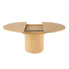 Cid Kimi Dining Table | Round 51-71’’ Extendable Top | Brown Plywood Base BM338237