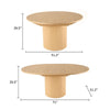 Cid Kimi Dining Table | Round 51-71’’ Extendable Top | Brown Plywood Base BM338237