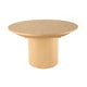 Cid Kimi Dining Table | Round 51-71" Extendable Top | Brown Plywood Base