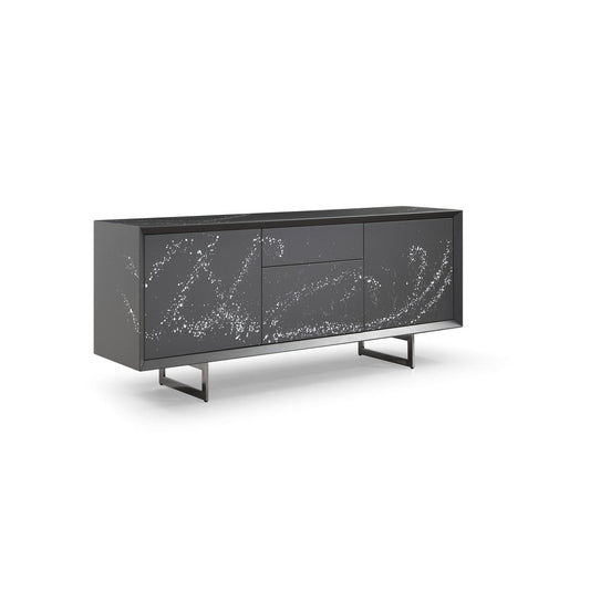 Cid Howo Sideboard Buffet Cabinet | Dark Gray | 2 Drawers & 2 Doors | 78"