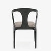 Cid Syla Dining Chair | Black Ash Wood Frame | Faux Leather Seat BM338240