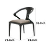 Cid Syla Dining Chair | Black Ash Wood Frame | Faux Leather Seat BM338240