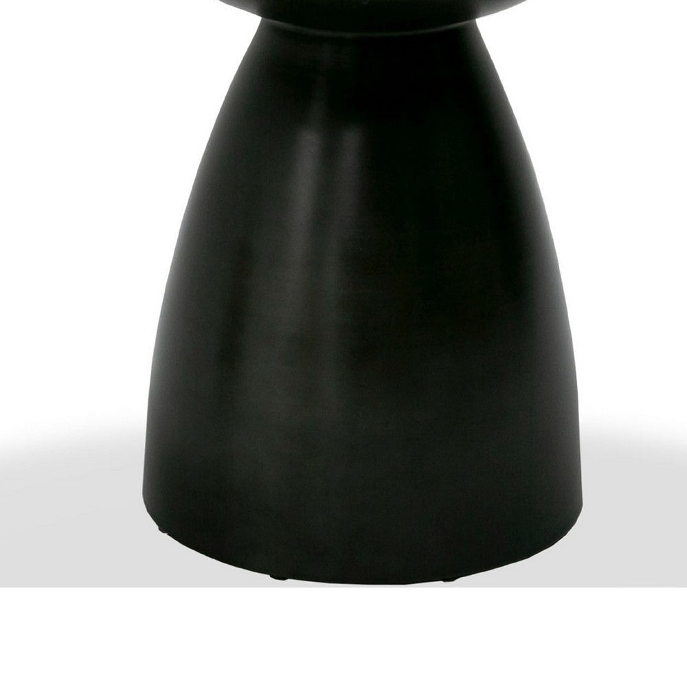 Cid Lexi Dining Table | 47’’ Black Wave Glass Top | Brushed Base BM338242