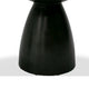 Cid Lexi Dining Table | 47’’ Black Wave Glass Top | Brushed Base BM338242