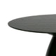 Cid Lexi Dining Table | 47’’ Black Wave Glass Top | Brushed Base BM338242