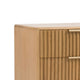Cid Joya Dresser | 6 Drawers w Gold Handles | Reeded Brown Solid Oak Wood | 57’’ BM338244