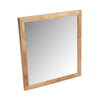 Noe Malia Mirror | 40’’ Rectangular Rubberwood Frame | Natural Brown BM338245