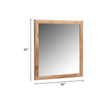 Noe Malia Mirror | 40’’ Rectangular Rubberwood Frame | Natural Brown BM338245