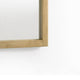 Noe Celia Accent Mirror | 40’’ Square Oak Wood Frame | Brown Finish BM338246