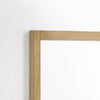Noe Celia Accent Mirror | 40’’ Square Oak Wood Frame | Brown Finish BM338246