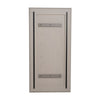 Cid Gino Accent Mirror | 79’’ Beige Wood Frame | Modern Wavy Pattern BM338247