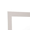 Cid Gino Accent Mirror | 79’’ Beige Wood Frame | Modern Wavy Pattern BM338247