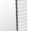 Cid Gino Accent Mirror | 79’’ White Wood Frame | Modern Wavy Pattern BM338248