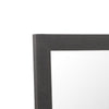 Cid Exie Mirror | 39’’ Matte Brown Veneer Frame | Silver Accents BM338249