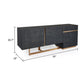 Cid Jim Sideboard Buffet Cabinet | 1 Drawer & 3 Doors | Black | 79’’ BM338252