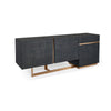Cid Jim Sideboard Buffet Cabinet | 1 Drawer & 3 Doors | Black | 79"