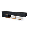 Cid Jim TV Stand Media Entertainment Center | 4 Drawer | Black | Gold | 82’’ BM338253