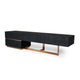 Cid Jim TV Stand Media Entertainment Center | 4 Drawer | Black | Gold | 82’’ BM338253