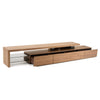 Jonae TV Stand Media Center | 118" Walnut Brown | 2 Shelves | 4 Drawers