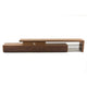 Jonae TV Stand Media Center | 118" Walnut Brown | 2 Shelves | 4 Drawers