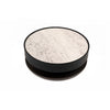 Cid Mauj Coffee Table | 37" White Ceramic Top | Black Oak Veneer Body